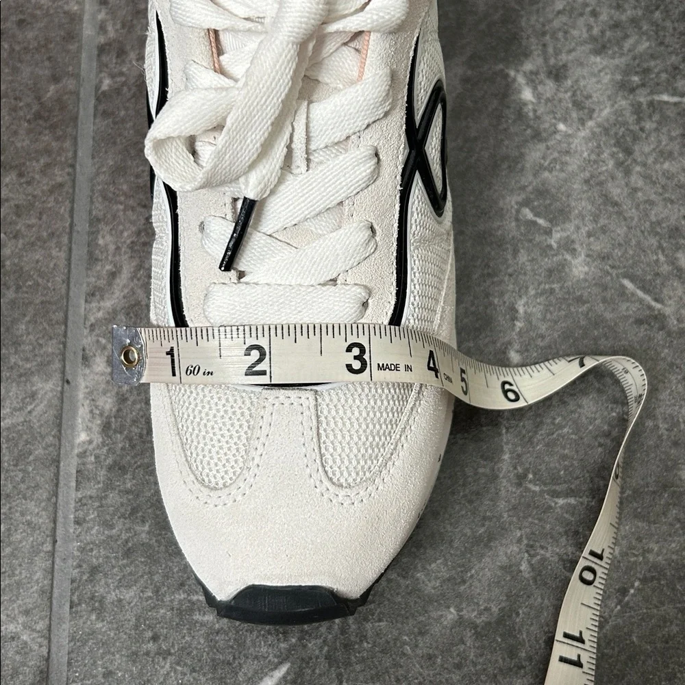 Kate Spade White and Black Brigitte Runner Tennis Shoe Size 7.5 B Retro Style - Picture 15 of 15